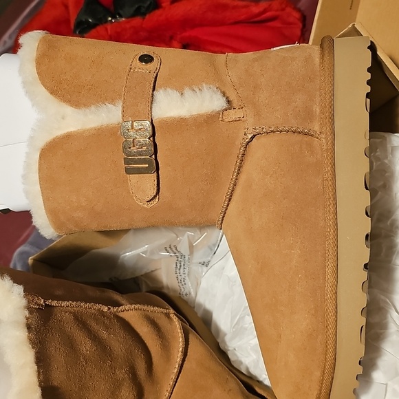 Brand New Bailey Ugg with metal graphic (chestnut).. size 7 - Picture 3 of 7